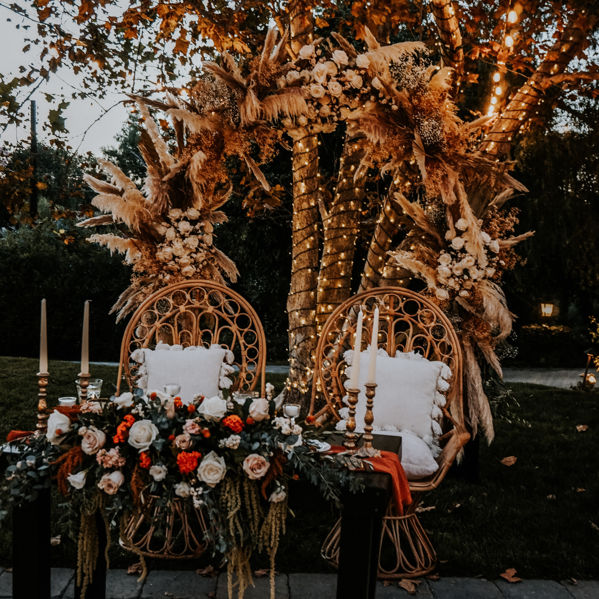 Fall Inspired Wedding Reception - Yorba Linda - Orange County